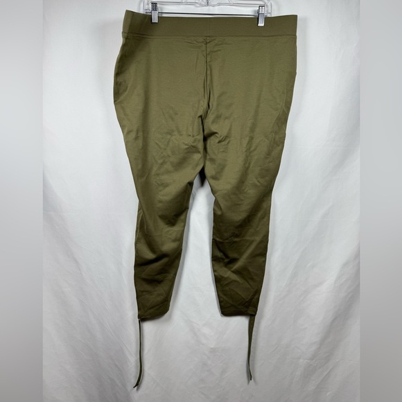 Isaac Mizrahi Live! Petite 24/7 Stretch Stirrup Oliver Green Leggings XLP - Picture 2 of 12